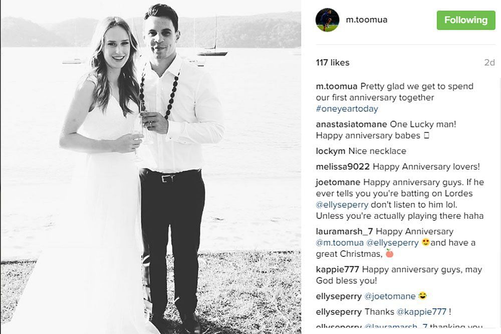 Ellyse Perry Husband Or Partner: Who Is Matt Toomua? Does She Have Kids ...