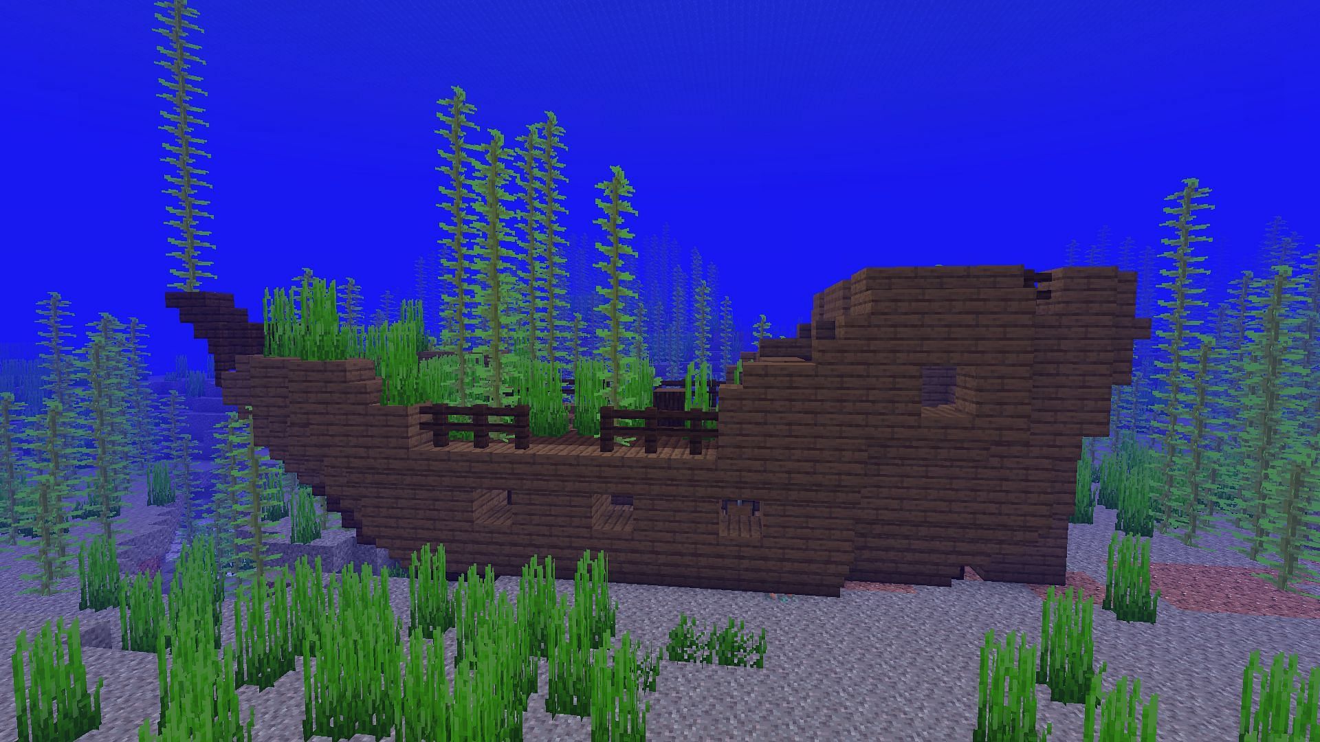 Shipwrecks are great for finding good loot in Minecraft (Image via Mojang)