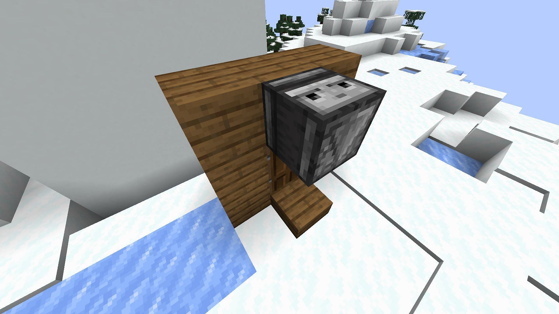 Place the observer so that the observing side is facing upward in Minecraft (Image via Mojang)