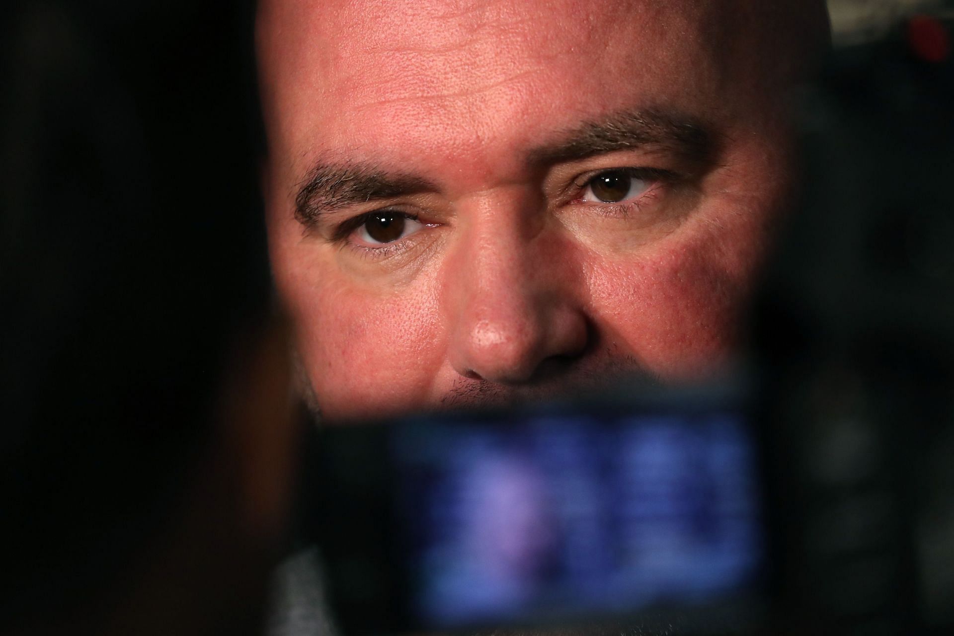 Dana White at Floyd Mayweather Jr. v Conor McGregor World Press Tour - New York