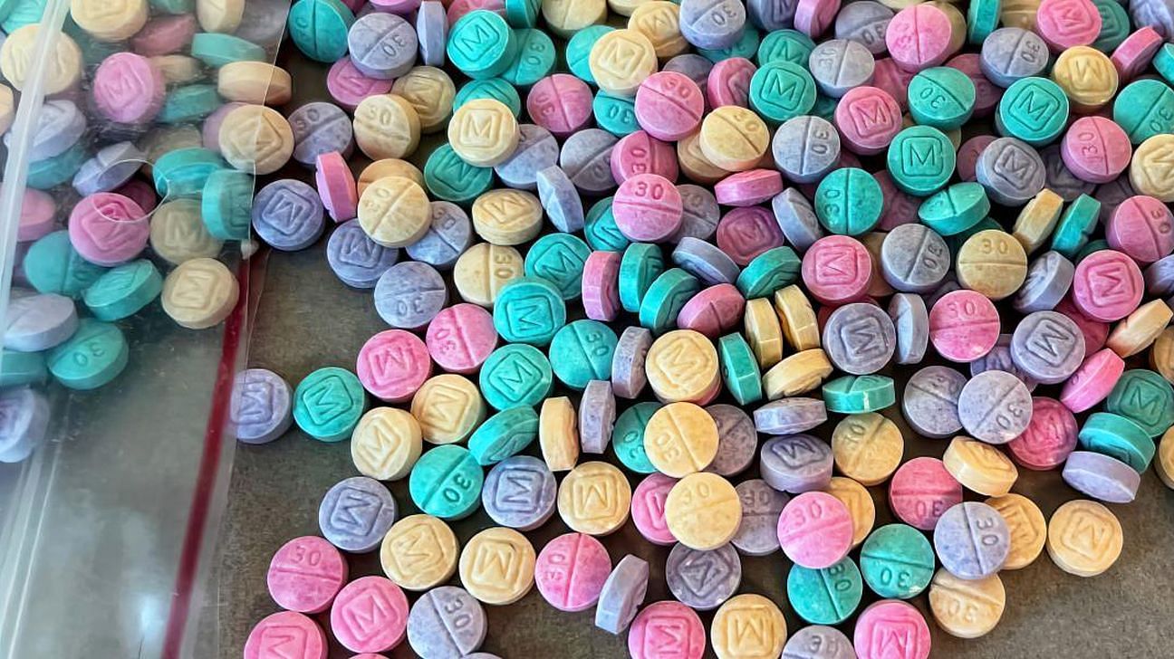  Rainbow fentanyl (via Drug Enforcement Administration)