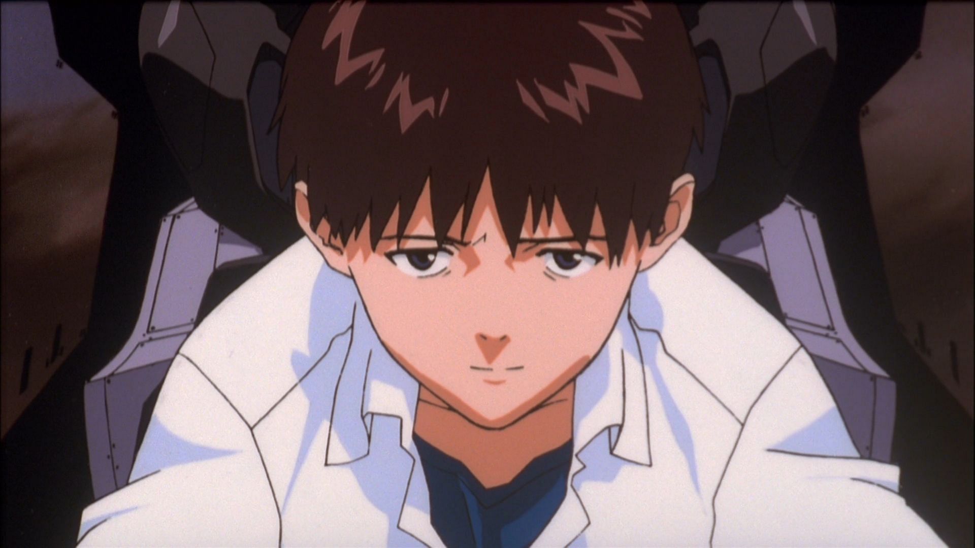 Shinji just wanted to be with his father (Image via Studio Gainax)