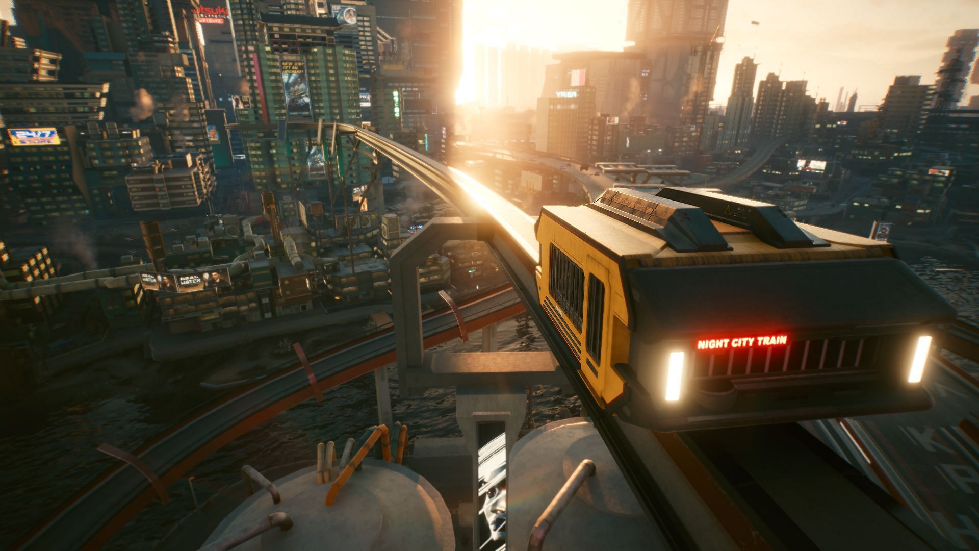 A functioning metro system in the game (Image via CD Projekt Red)