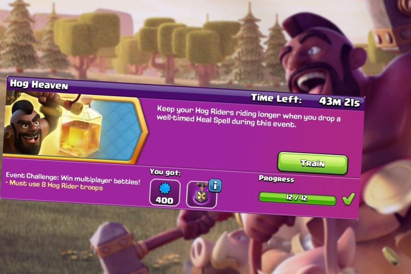 Complete the latest Hog Heaven Challenge in Clash of Clans to earn