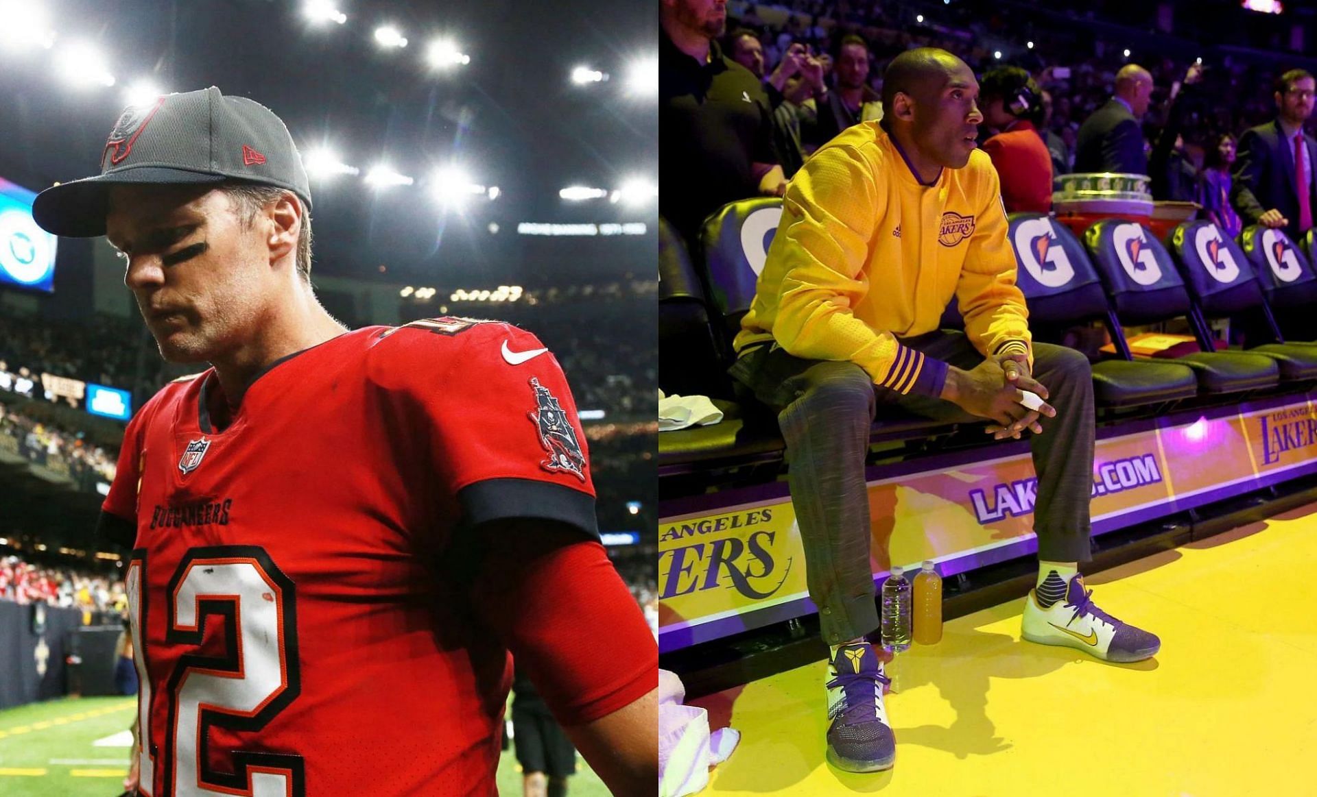 Kobe Bryant and Tom Brady, legends 