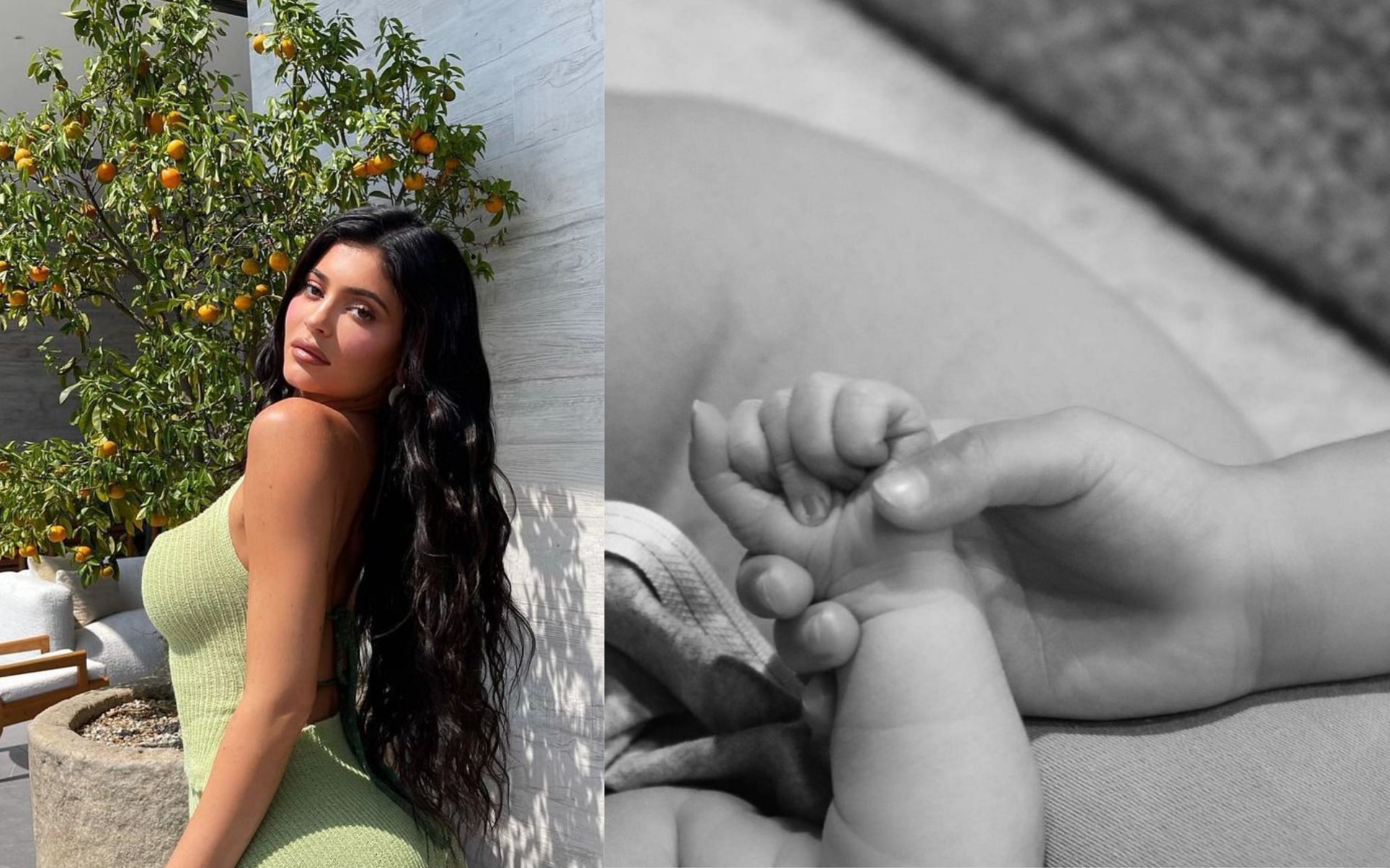 Kylie Jenner welcomes her son in The Kardashians Season 2 Episode 2 (Images via kyliejenner/ Instagram)
