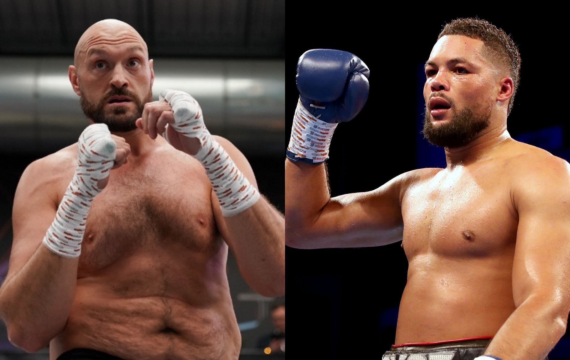 Tyson Fury (left) and Joe Joyce (right)