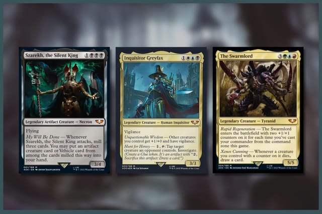 mtg 40k commander decks review Magic The Gathering 40 000 Commander Deck, Warhammer 40 000 Multicoloured,  D07810000, Warhammer 40K Commander Decks MP1+MP2+MP3+MP4 : Amazon.ae: Toys