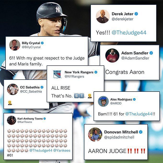 Derek Jeter's perfect 1-word reaction to Aaron Judge tying Roger