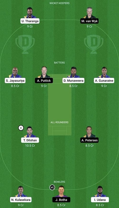 SL-L vs SA-L Dream11 Prediction Team, Head To Head League