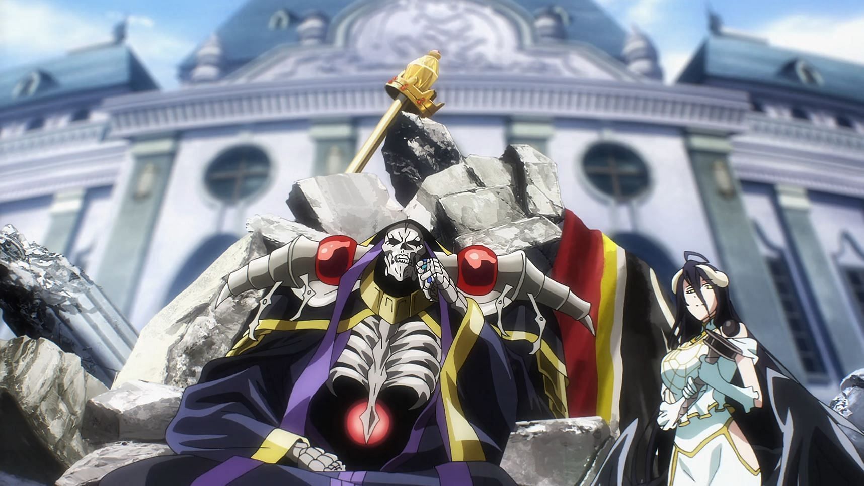 Ainz Ooal Gown and Albedo - Overlord IV (Image via Madhouse)