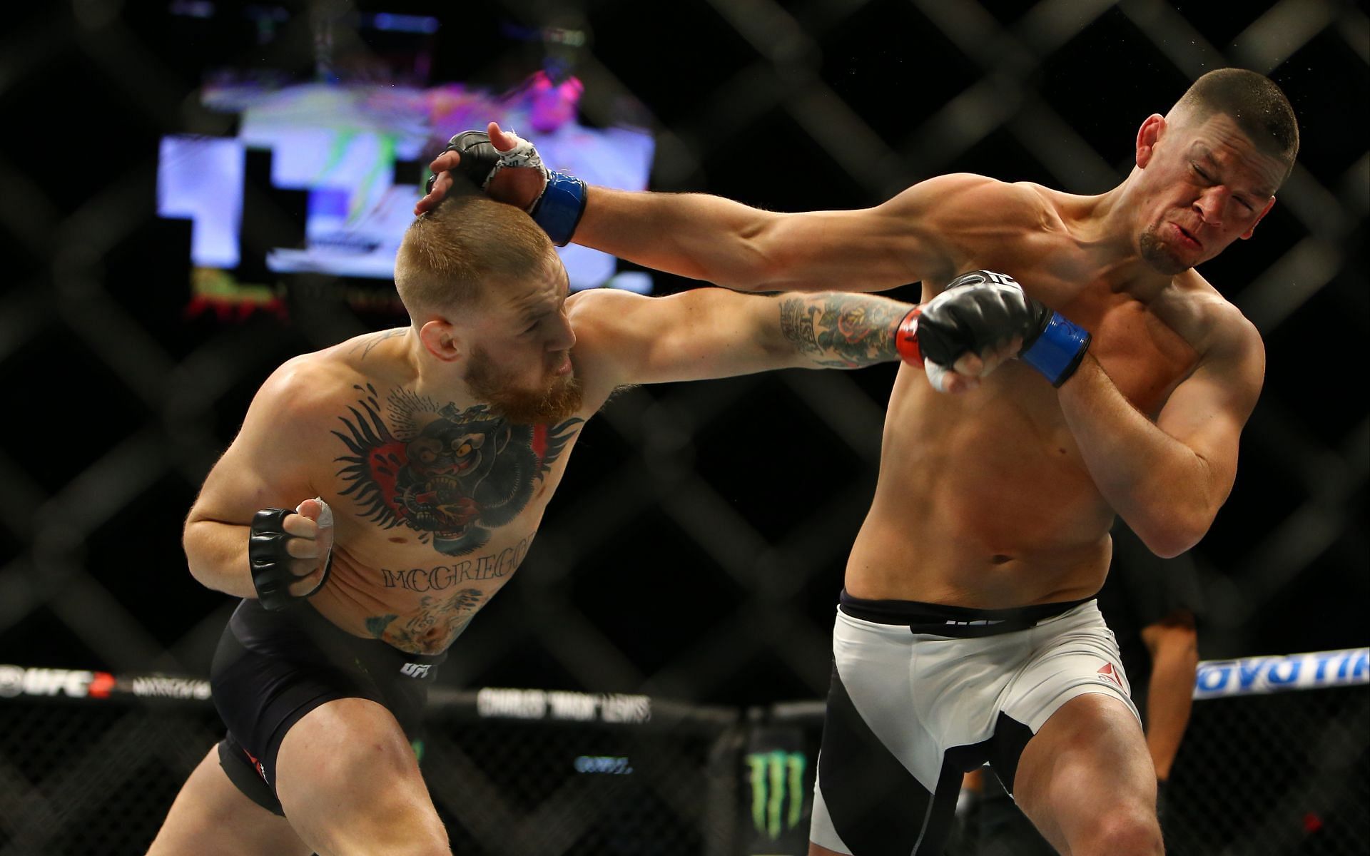 Conor McGregor vs. Nate Diaz 1 [Image courtesy: Getty]