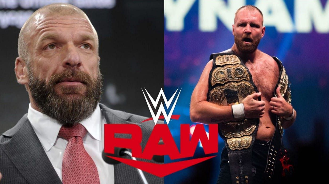 WWE CCO, Triple H (left) and former AEW World Champion, Jon Moxley (right).