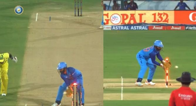 [WATCH] Axar Patel steps up on the field in Ravindra Jadeja’s absence, completes terrific run-out to dismiss Glenn Maxwell in IND vs AUS 2022 decider