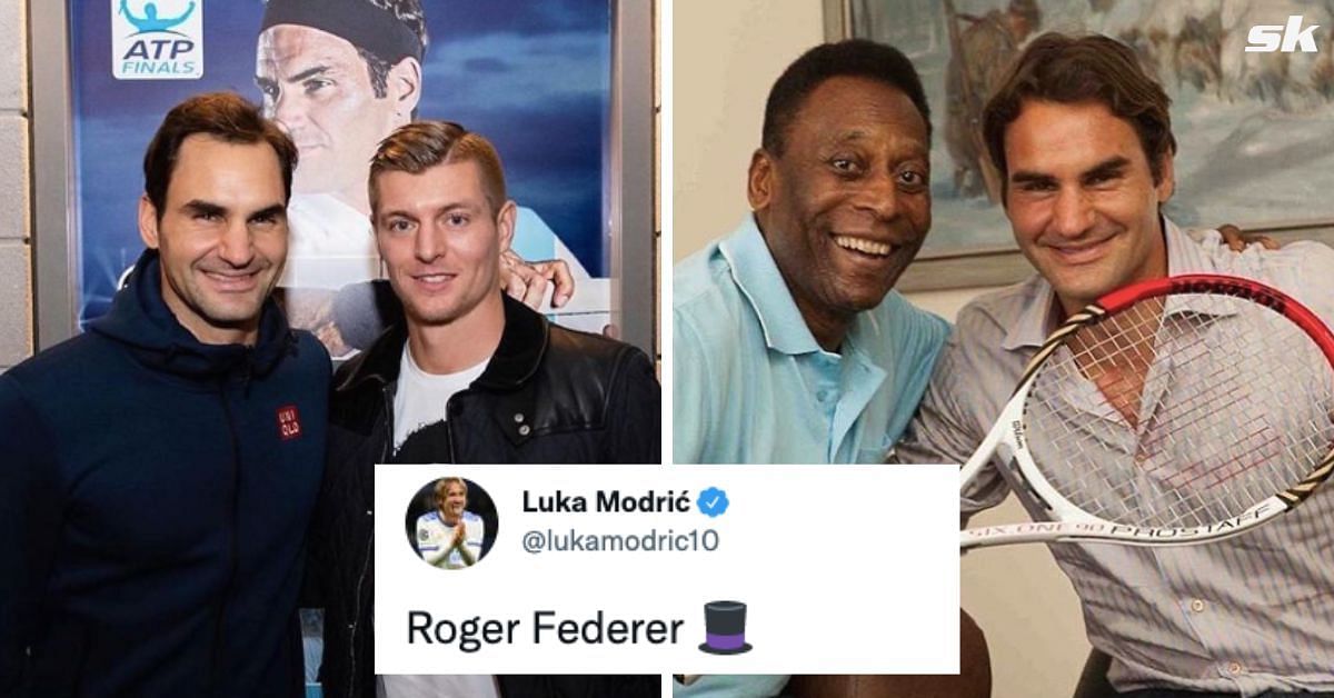 Footballers pay tribute to Roger Federer