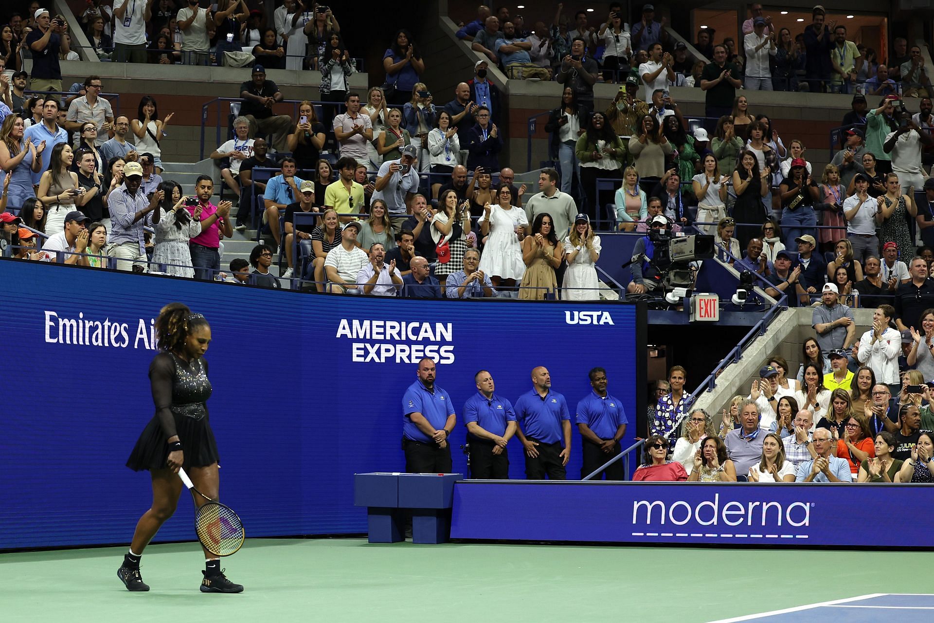 Serena Williams during her last match