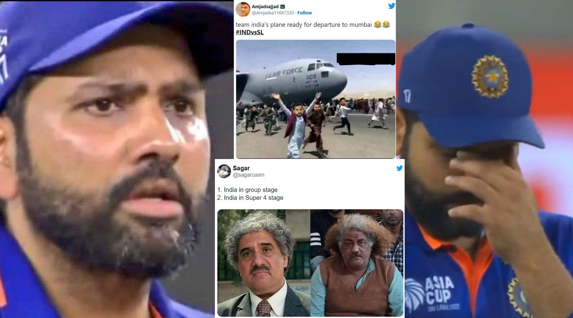 Fans took to social media to share memes after India lost against Sri Lanka on Tuesday in Asia Cup 2022