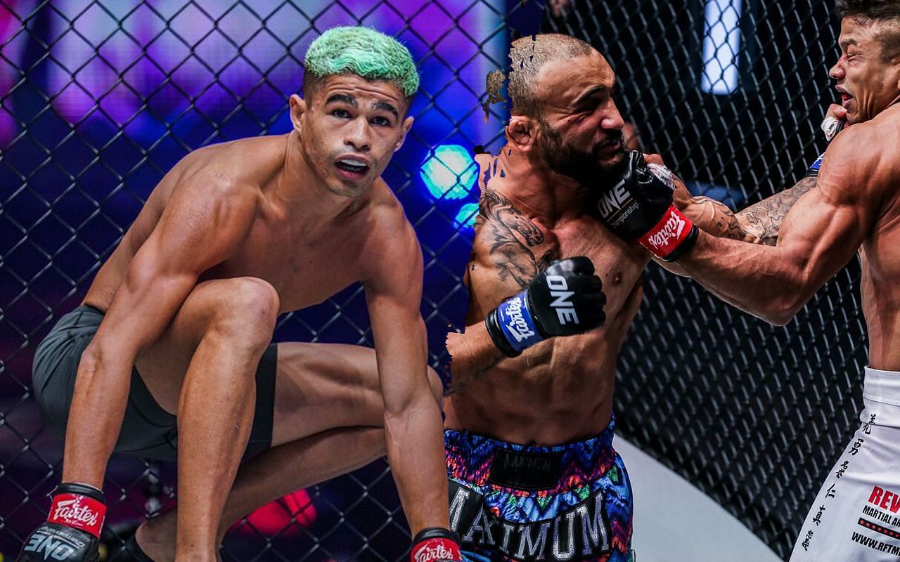 (left) ONE bantamweight contender Fabricio Andrade (right) ONE bantamweight world champion John Lineker [Credit: ONE Championship]