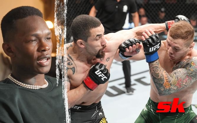"Jittery and spazzed out" - Israel Adesanya seems unimpressed with Robert Whittaker vs. Marvin Vettori fight at UFC Paris