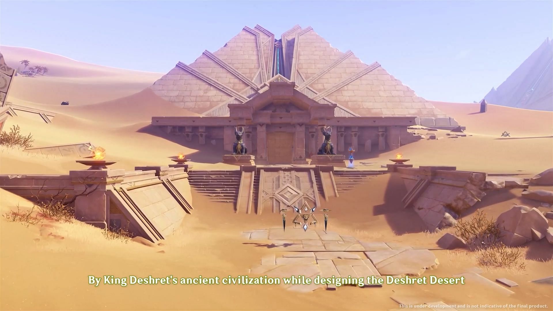 The Sumeru Desert will be playable in the next version (Image via HoYoverse)