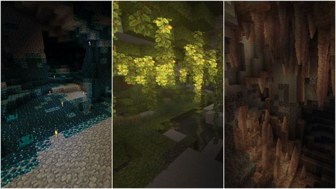 How to find cave biomes in Minecraft easily