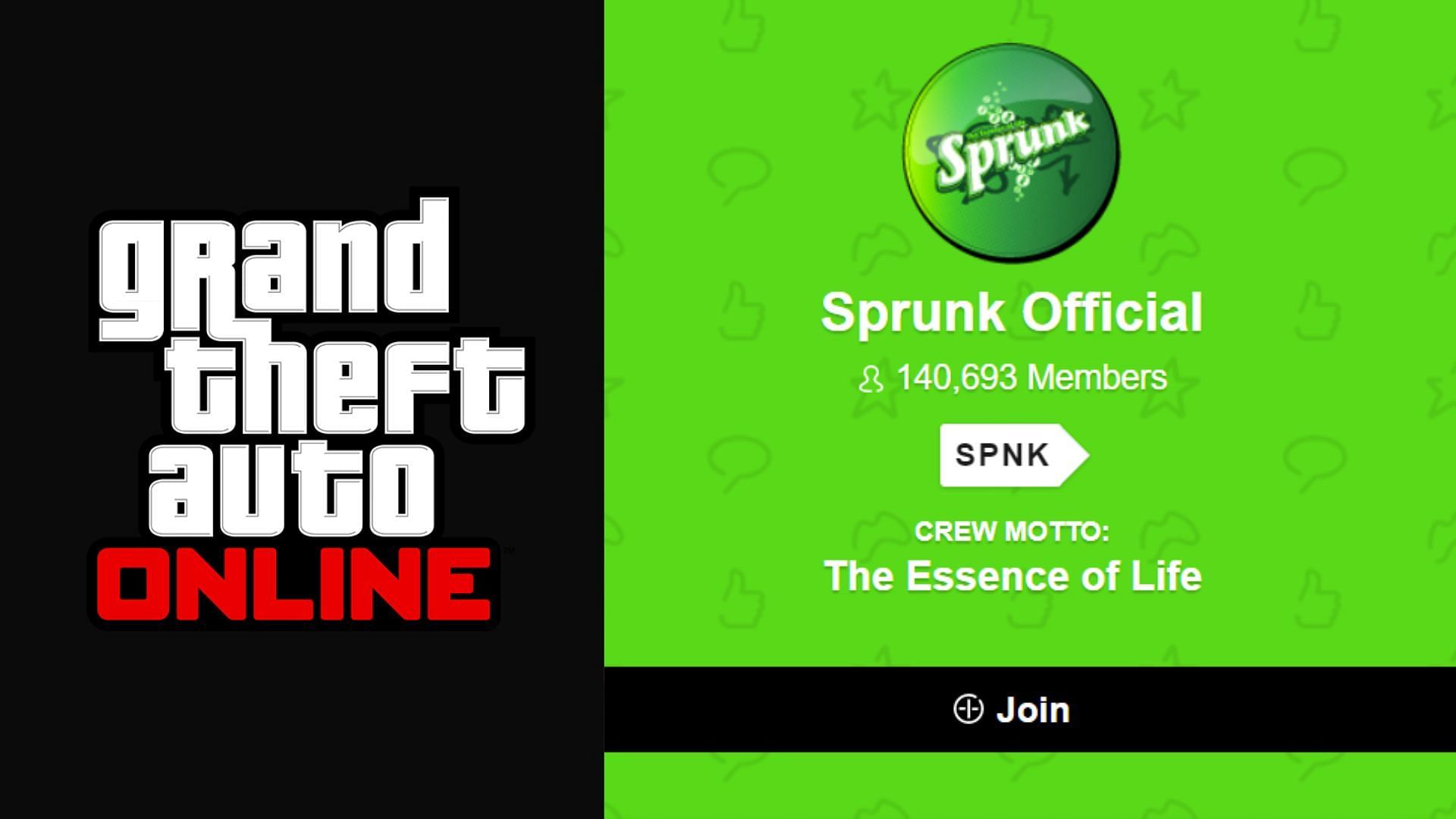 Sprunk has taken the lead in GTA Online