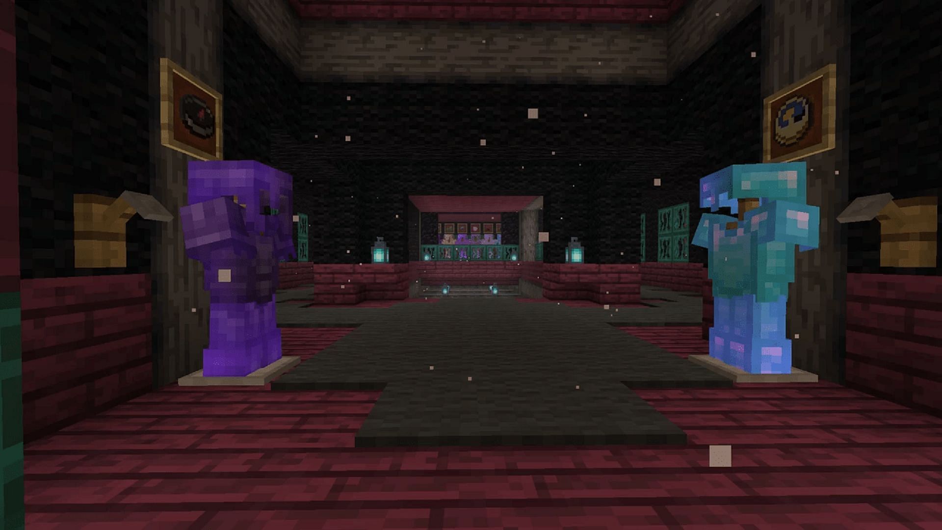 An interior room in the Nether mansion (Image via Elicorne/Planet Minecraft)