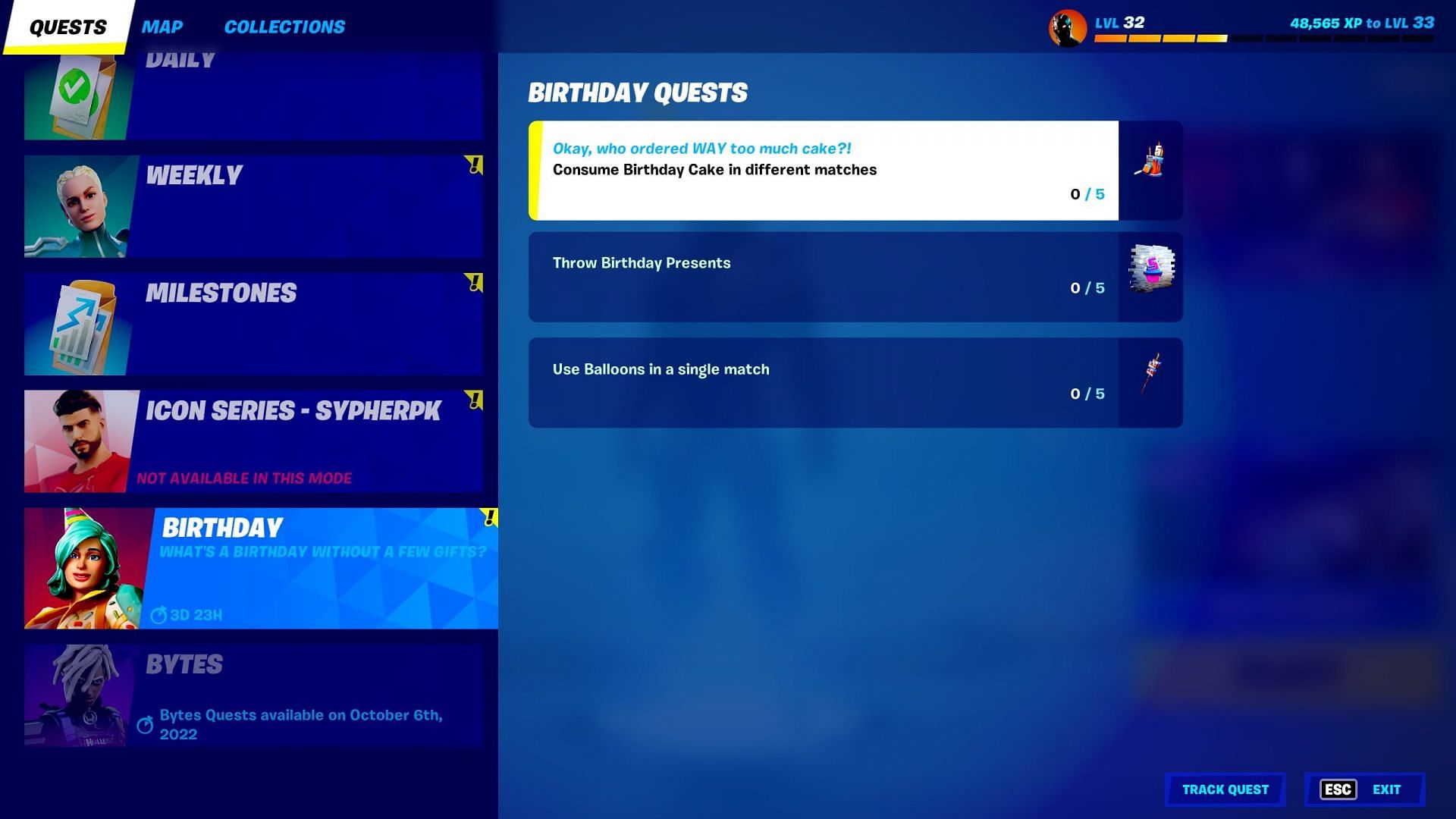 Fortnite Dance in Front of Different Birthday Cakes Challenge Location