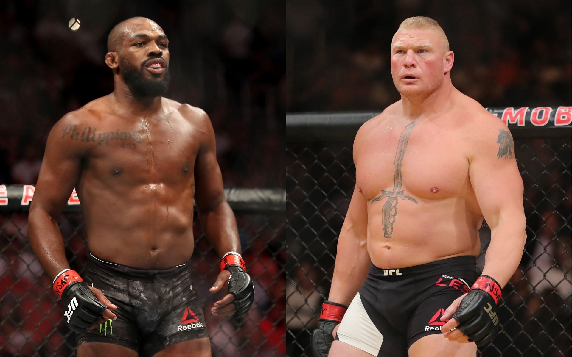 Jon Jones (Left), Brock Lesnar (Right) [Image courtesy: Getty]