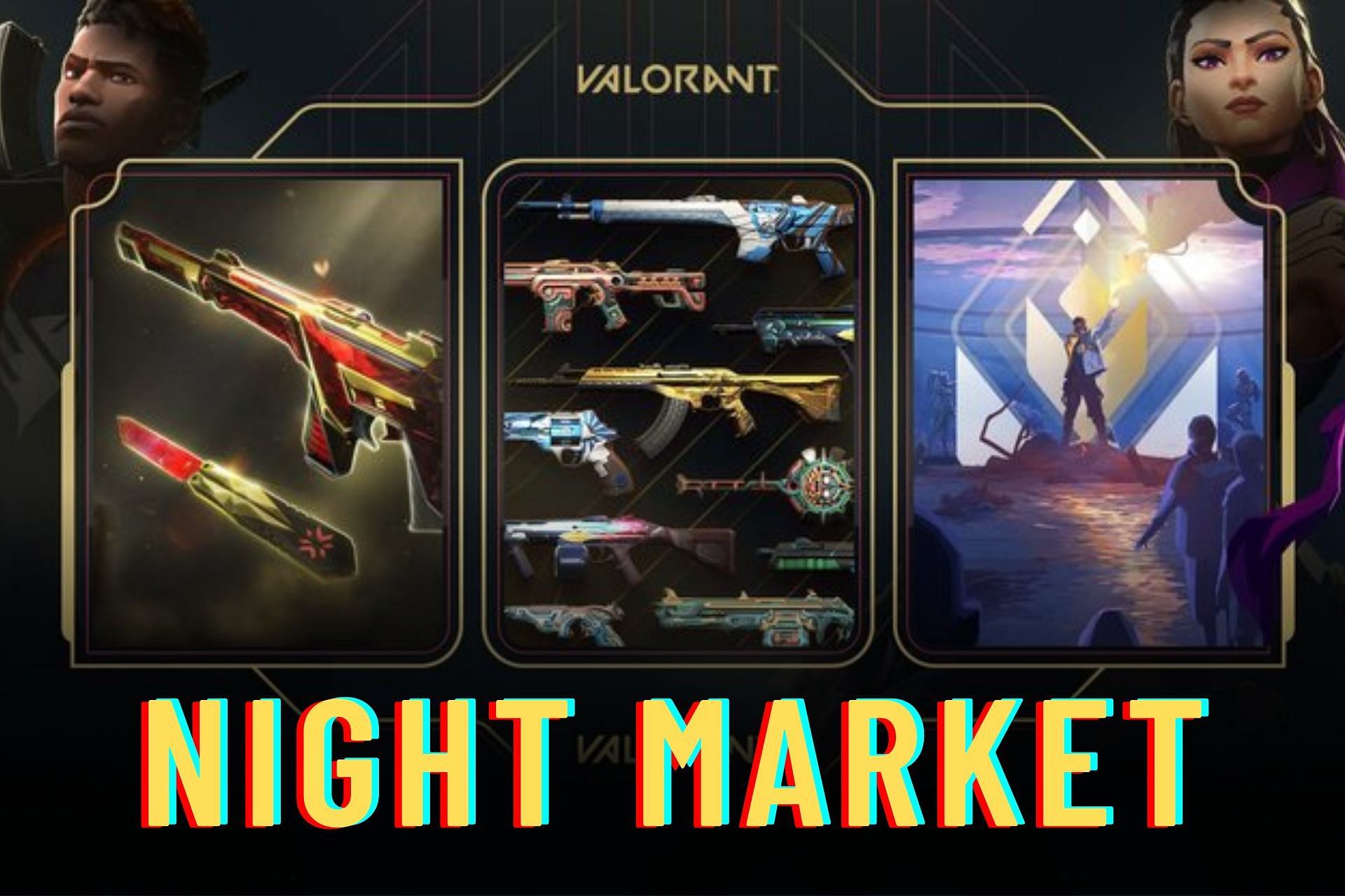 Valorant will soon host a new edition of the Night Market for Episode 5 Act 2. (Image via Sportskeeda)