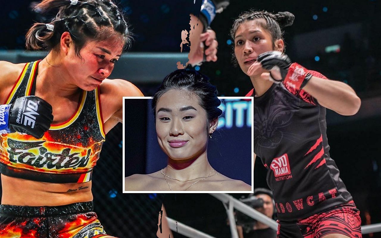 (left) Stamp Fairtex, (middle) Angela Lee, (right) Jihin Radzuan [Credit: ONE Championship]