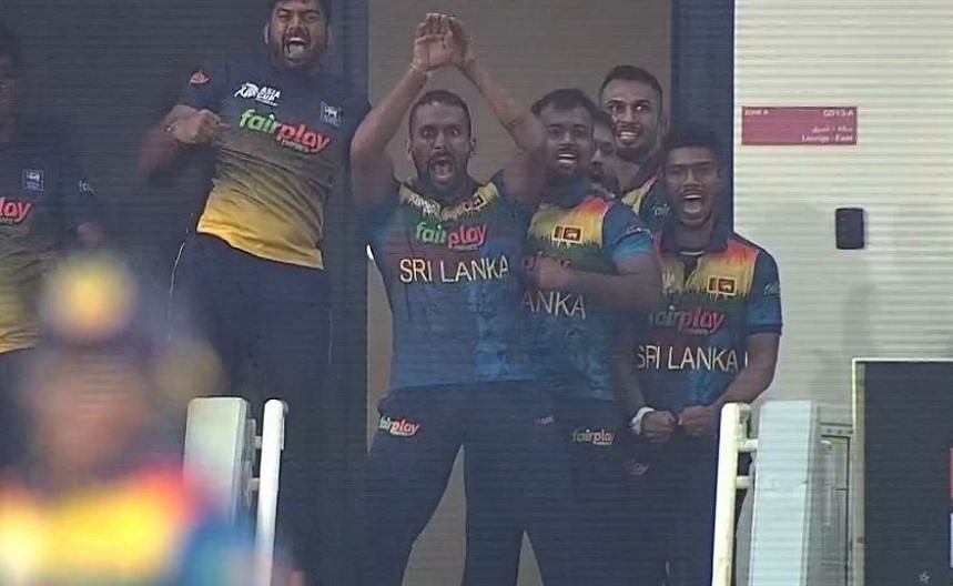 श्रीलंका ने इस जीत का जमकर जश्न मनाया 