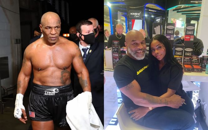 "This is a sugar daddy a** photo" - Fans react to Mike Tyson getting pictured closely with aspiring polyglot