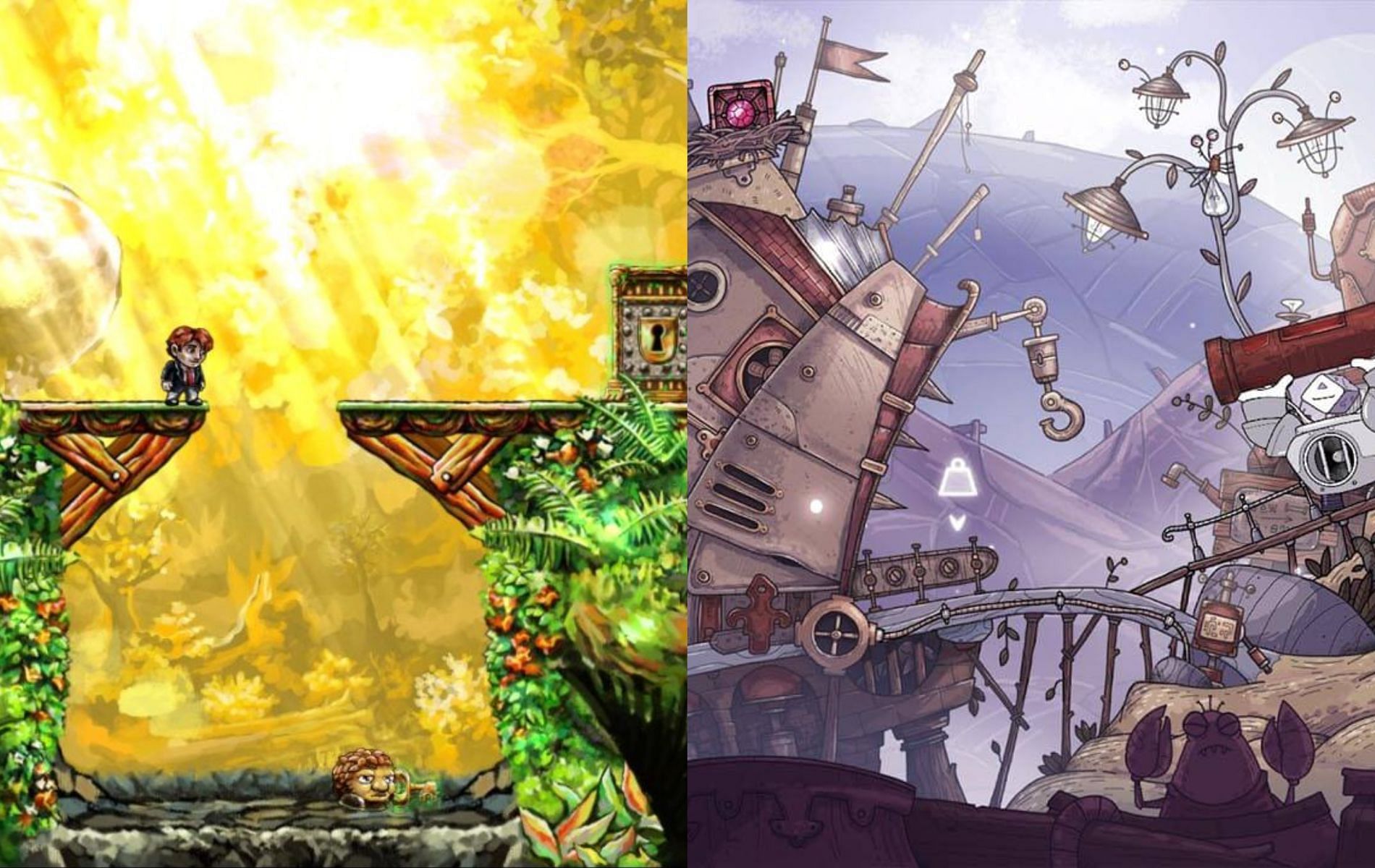 These are some of the most visually attractive puzzle games (Images via Hothead Games, and Fireart Games)