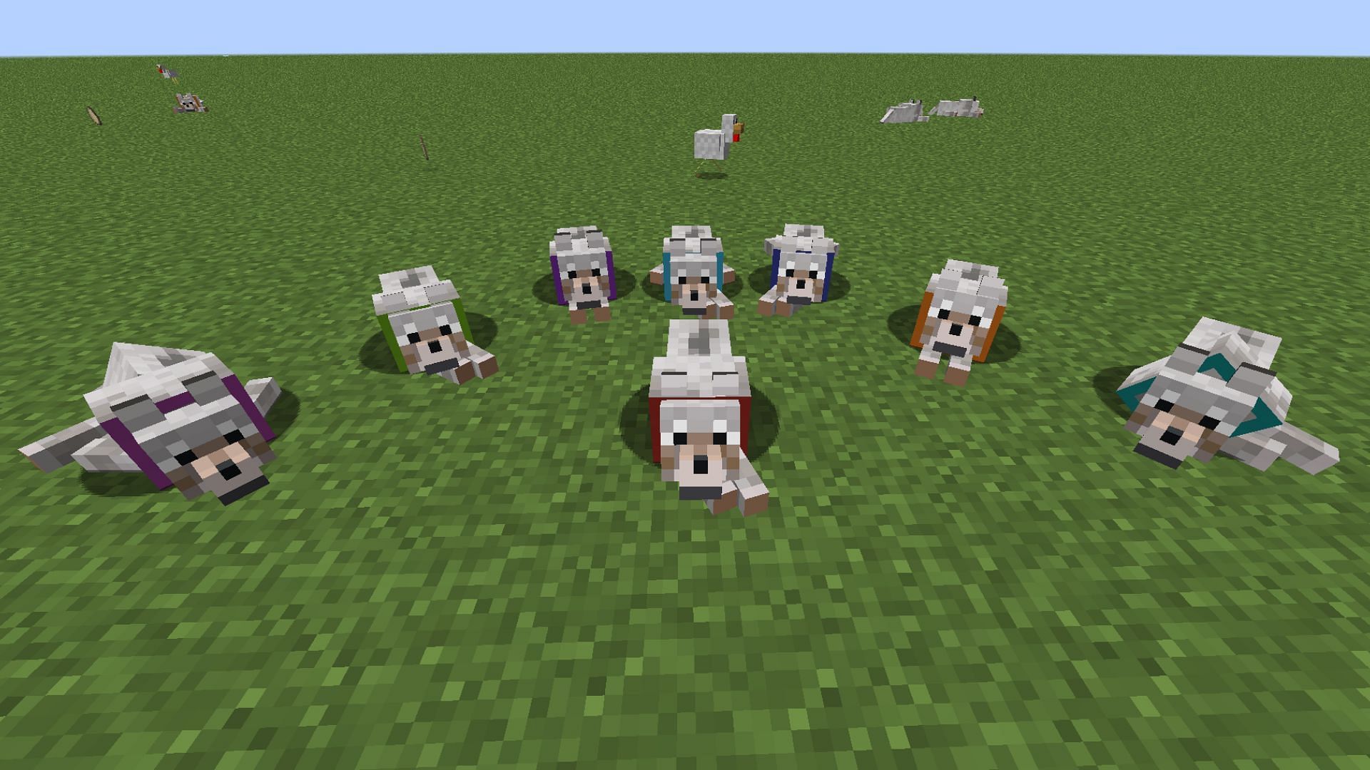 This simple mod lets dogs lie down and sleep in Minecraft (Image via CurseForge)