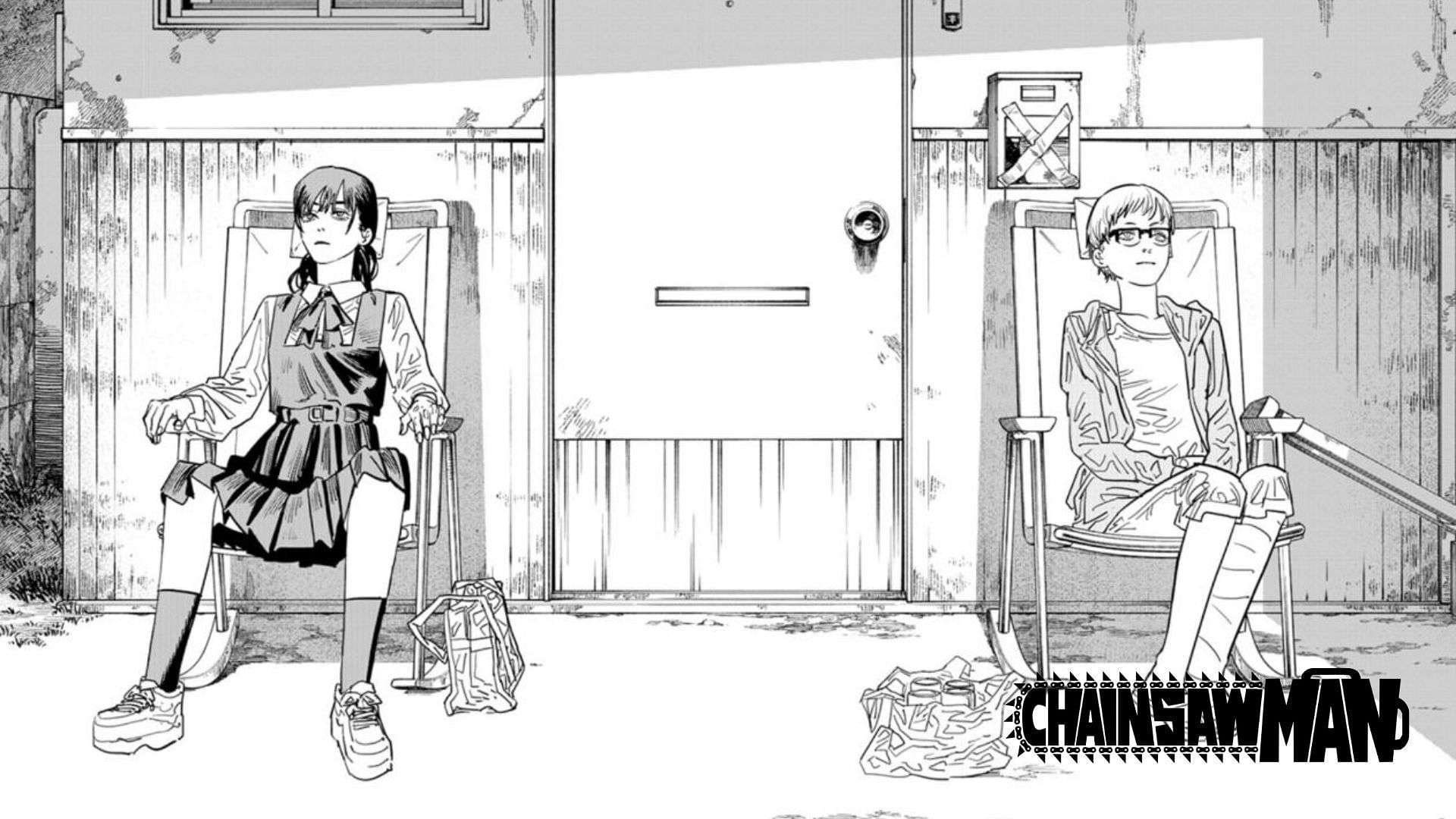 Despite Asa (left) and Yuko&#039;s (right) closeness, the latter&#039;s apparent death in Chainsaw Man exempts her from a likely return (Image via Shueisha)