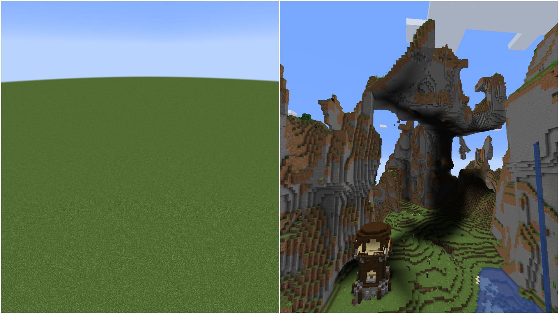 There are many different types of worlds players can create in Minecraft (Image via Sportskeeda)
