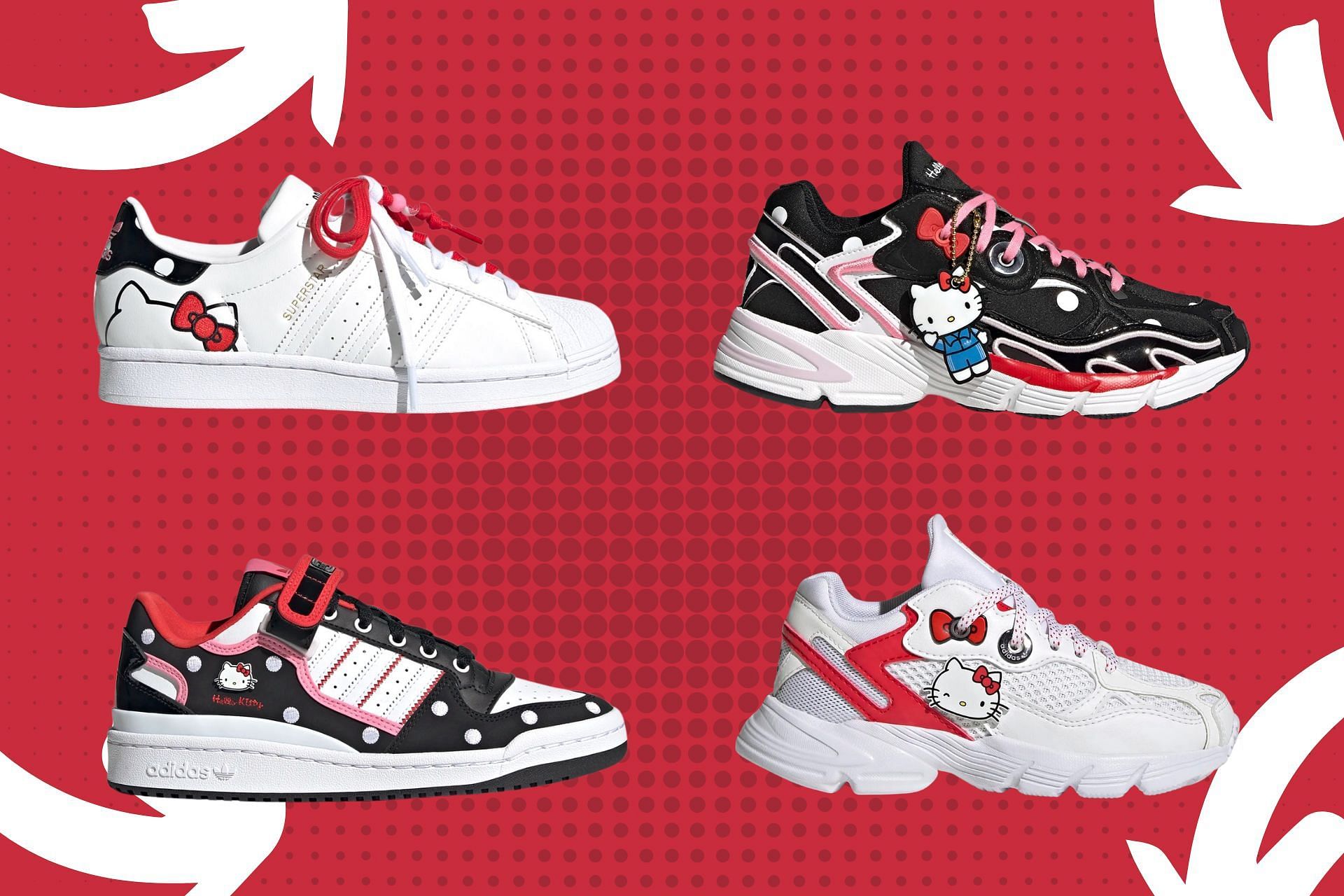 Kawaii Hello Kitty x Adidas Originals footwear collection (Image via Sportskeeda)