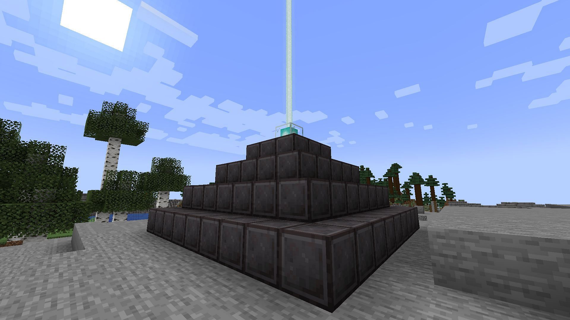 Beacons in Minecraft are a great source of positive status effects in a vicinity (Image via Mojang)