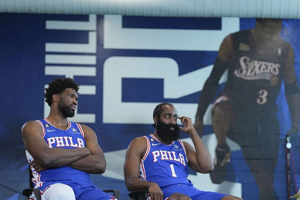 Joel Embiid and James Harden