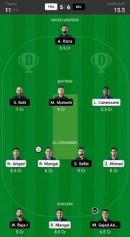 France vs Belgium Fantasy suggestion #2