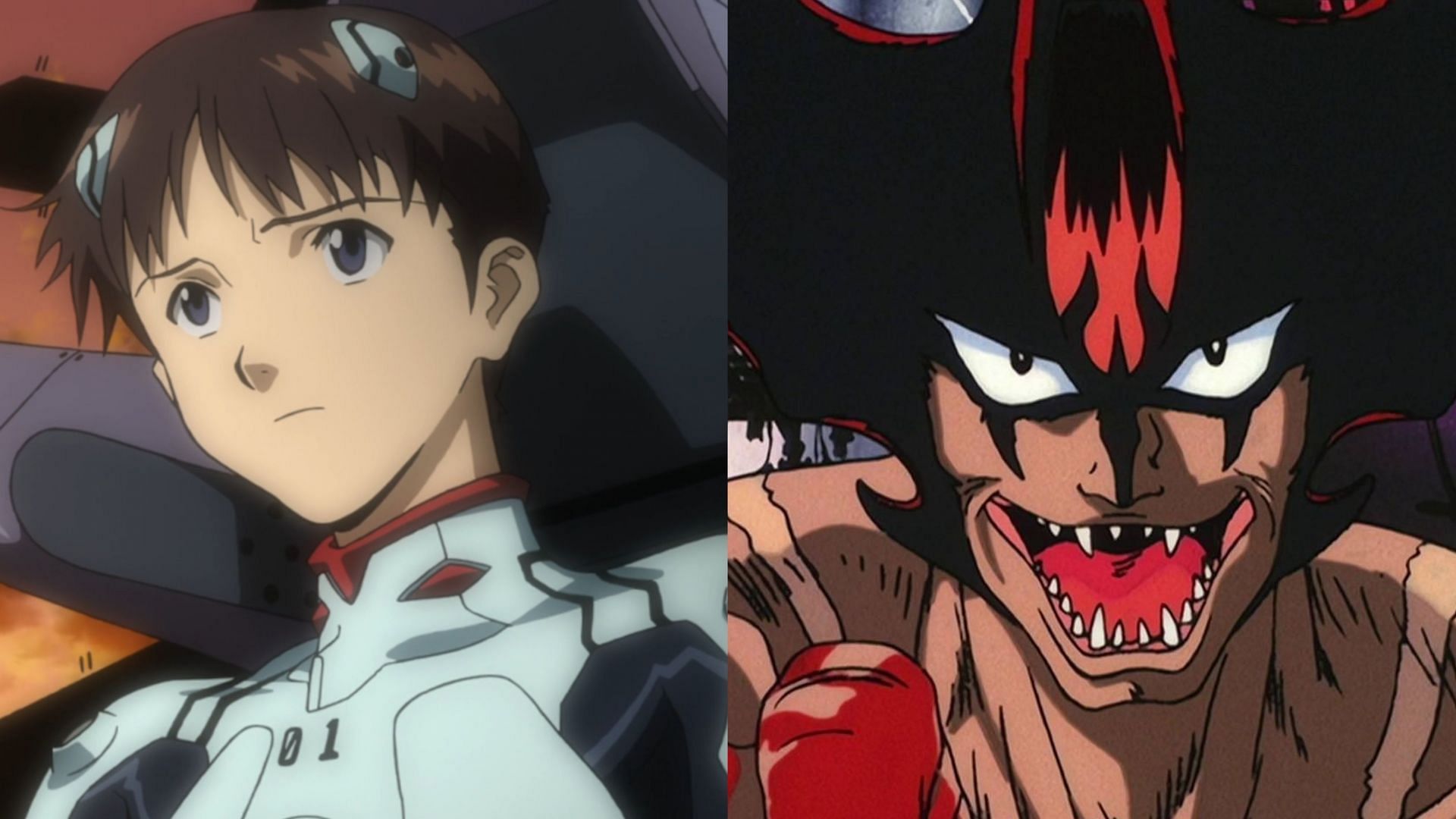Shinji and Akira (Image via Studio Khara and Toei Animation)