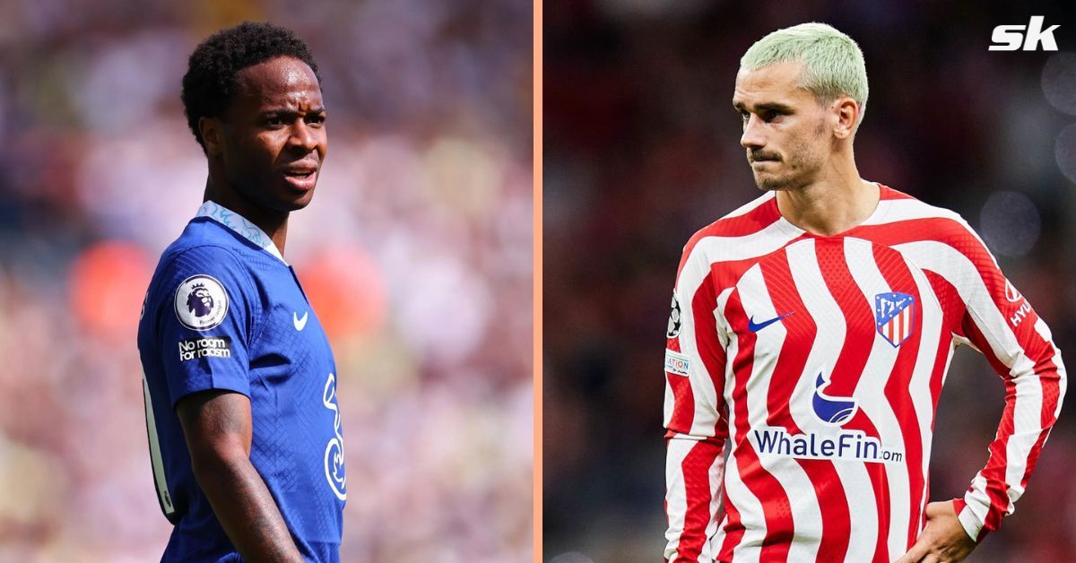 Raheem Sterling (left) and Antoine Griezmann (right)