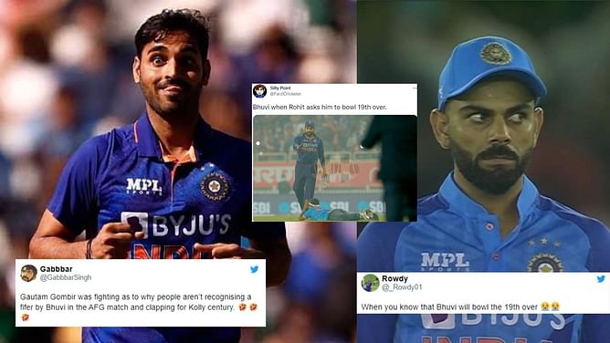 IND vs AUS 2022: "Afghaneshwar Kumar par vishwas mat karo"- Furious fans roast Bhuvneshwar Kumar as Team India fail to defend 209