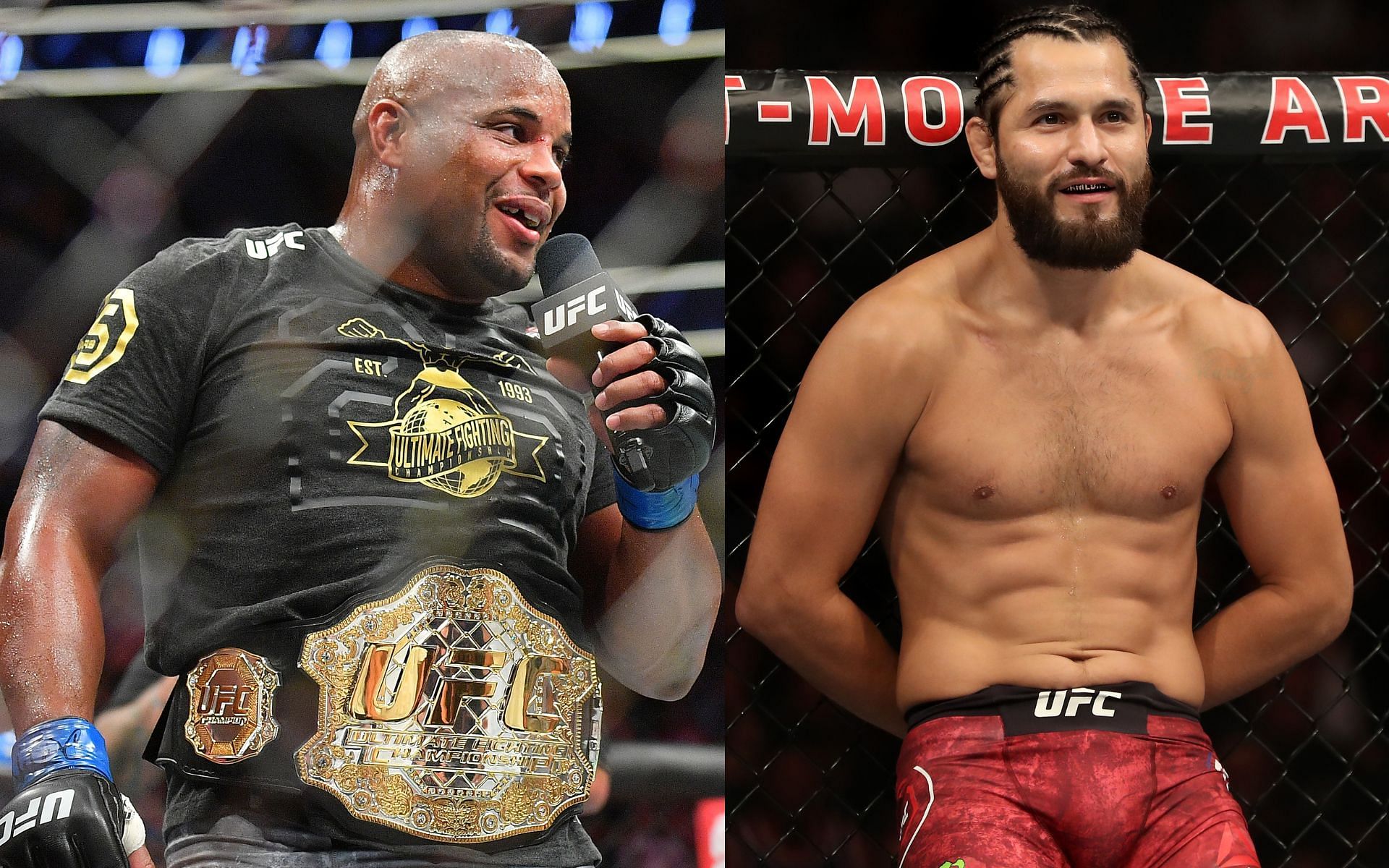 Daniel Cormier (left) and Jorge Masvidal (right). [Images courtesy: Getty Images]