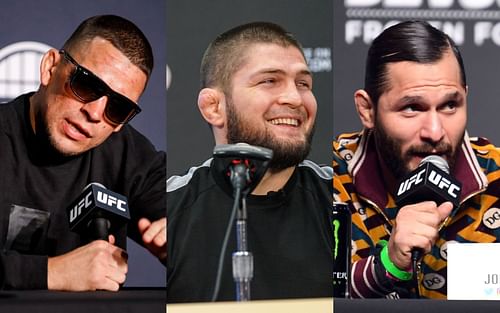 Nate Diaz, Khabib Nurmagomedov and Jorge Masvidal