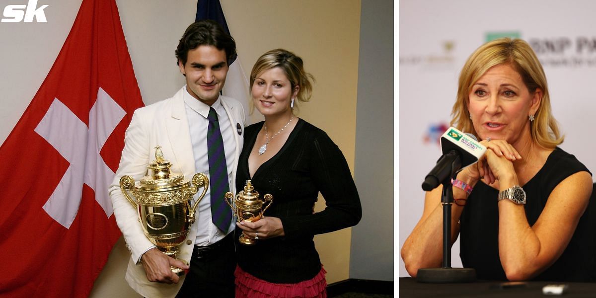 Chris Evert heaped praise on Roger Federer and his wife, Mirka.