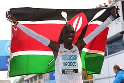 Kenya’s double Olympic champion Eliud Kipchoge improves his world marathon record in Berlin