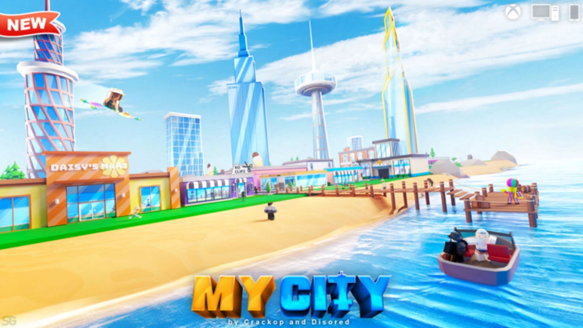 Make your city in this game (Image via Roblox)