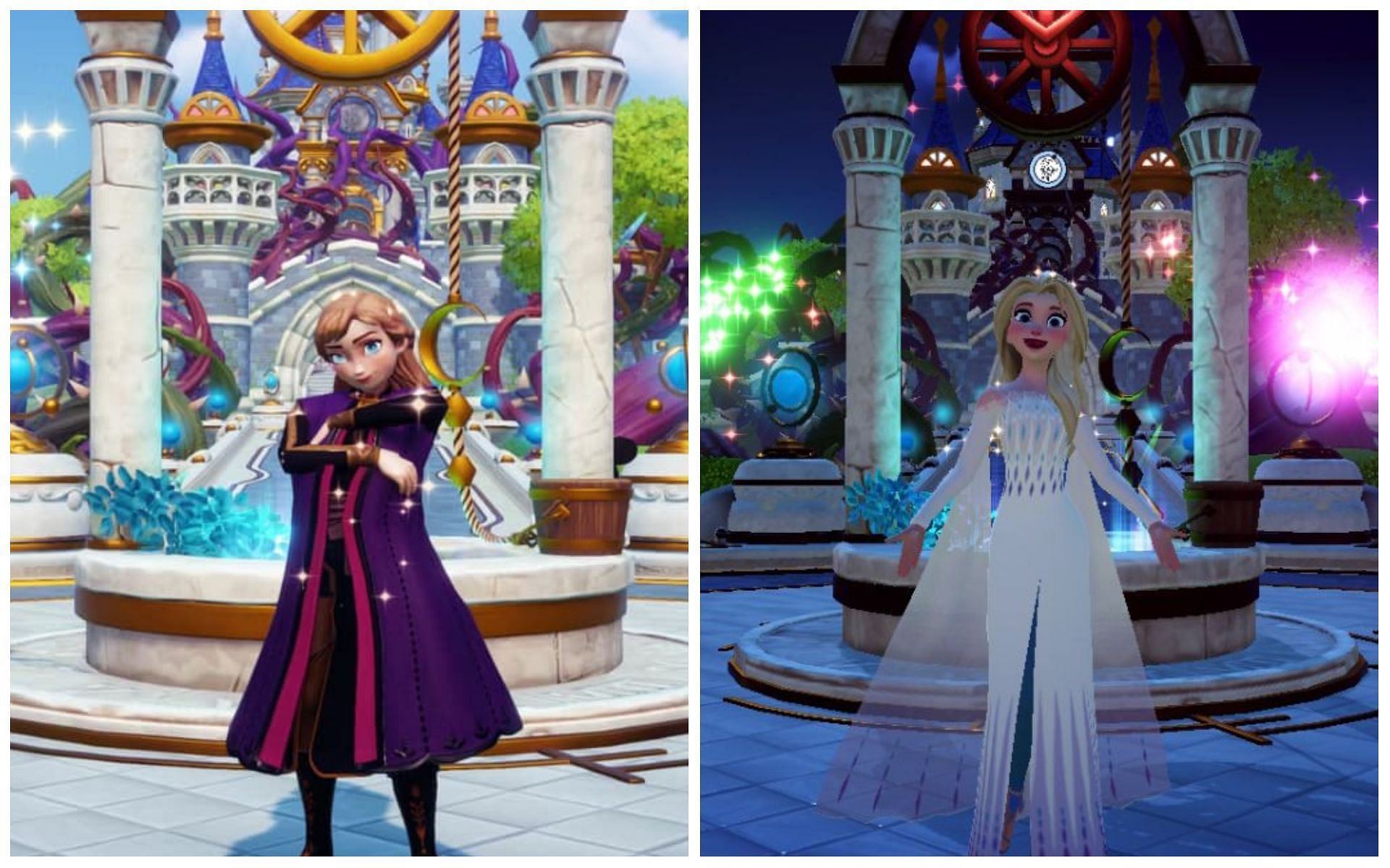 Disney Dreamlight Valley lets players interact with the popular sisters from Frozen (Image via Gameloft)